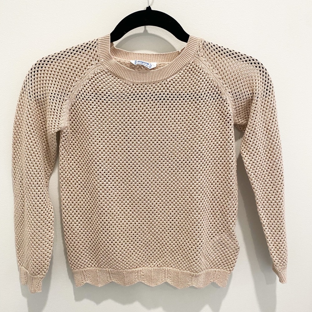 Beige girls sweater